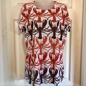 Preppy Lobster Crew Neck T-SHIRT